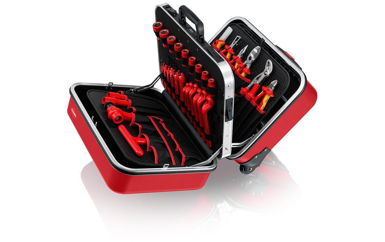 Knipex Werkzeugset »BIG Twin Move RED Elektro«, (46 tlg.)