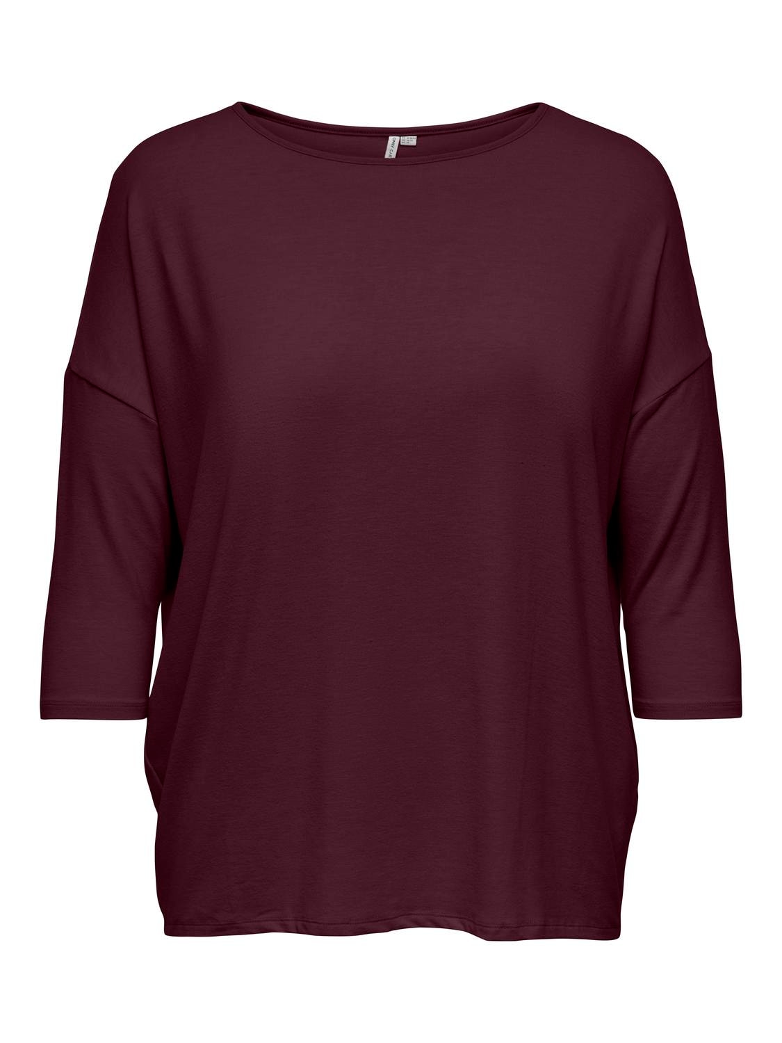 ONLY CARMAKOMA 3/4-Arm-Shirt »CARLAMOUR 3/4 TOP JRS NOOS«