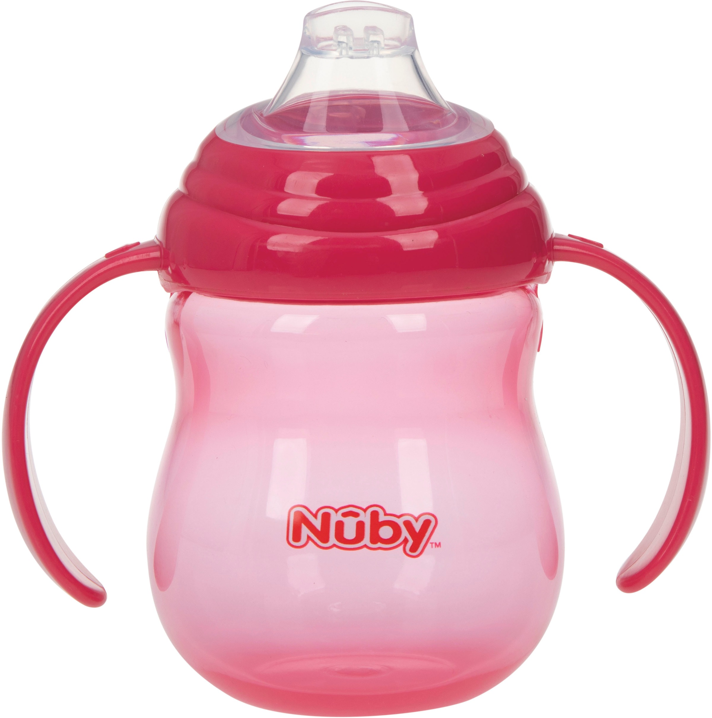 Nuby Trinklernbecher »270ml, pink«, mit Schutzkappe