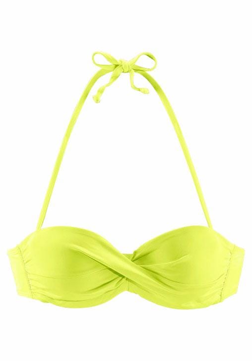 s.Oliver Bandeau-Bikini-Top »Spain«, unifarben mit Wickeloptik