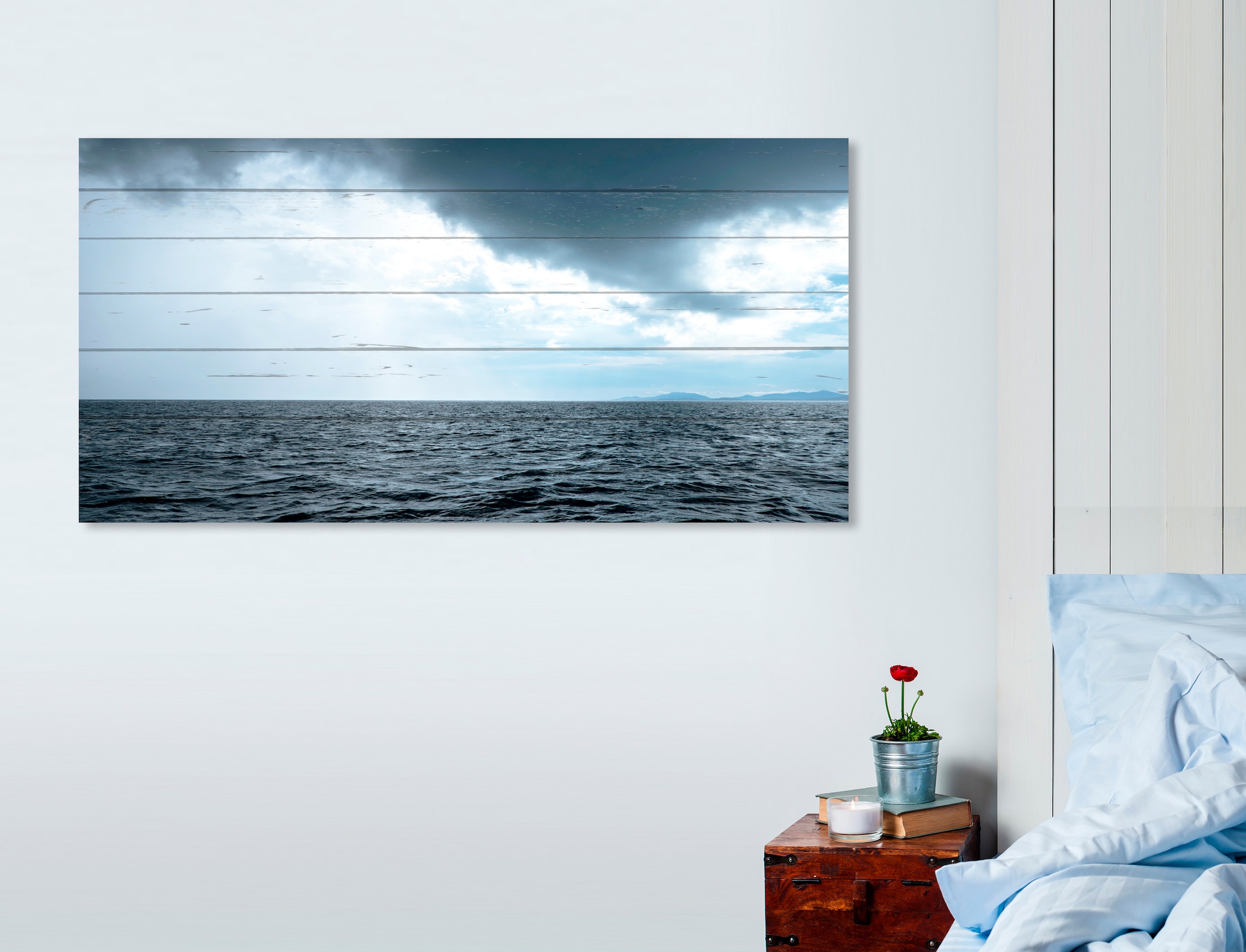 ❤ queence Holzbild »Wellen und Wolken«, 40x80 cm entdecken im  Jelmoli-Online Shop