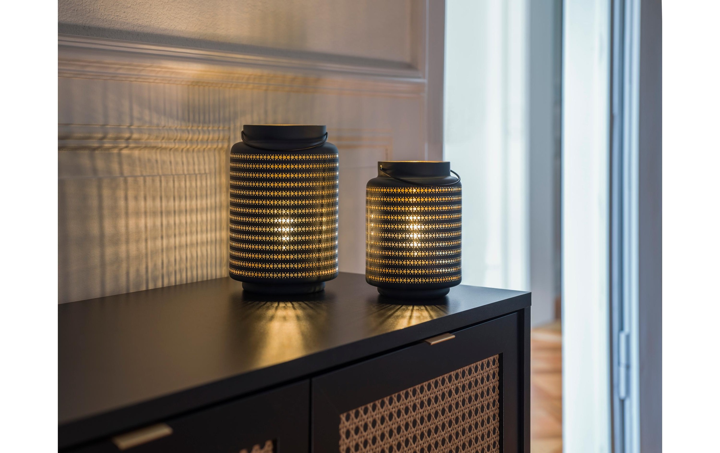 STT Laterne »Glas Cozy Lantern S black«
