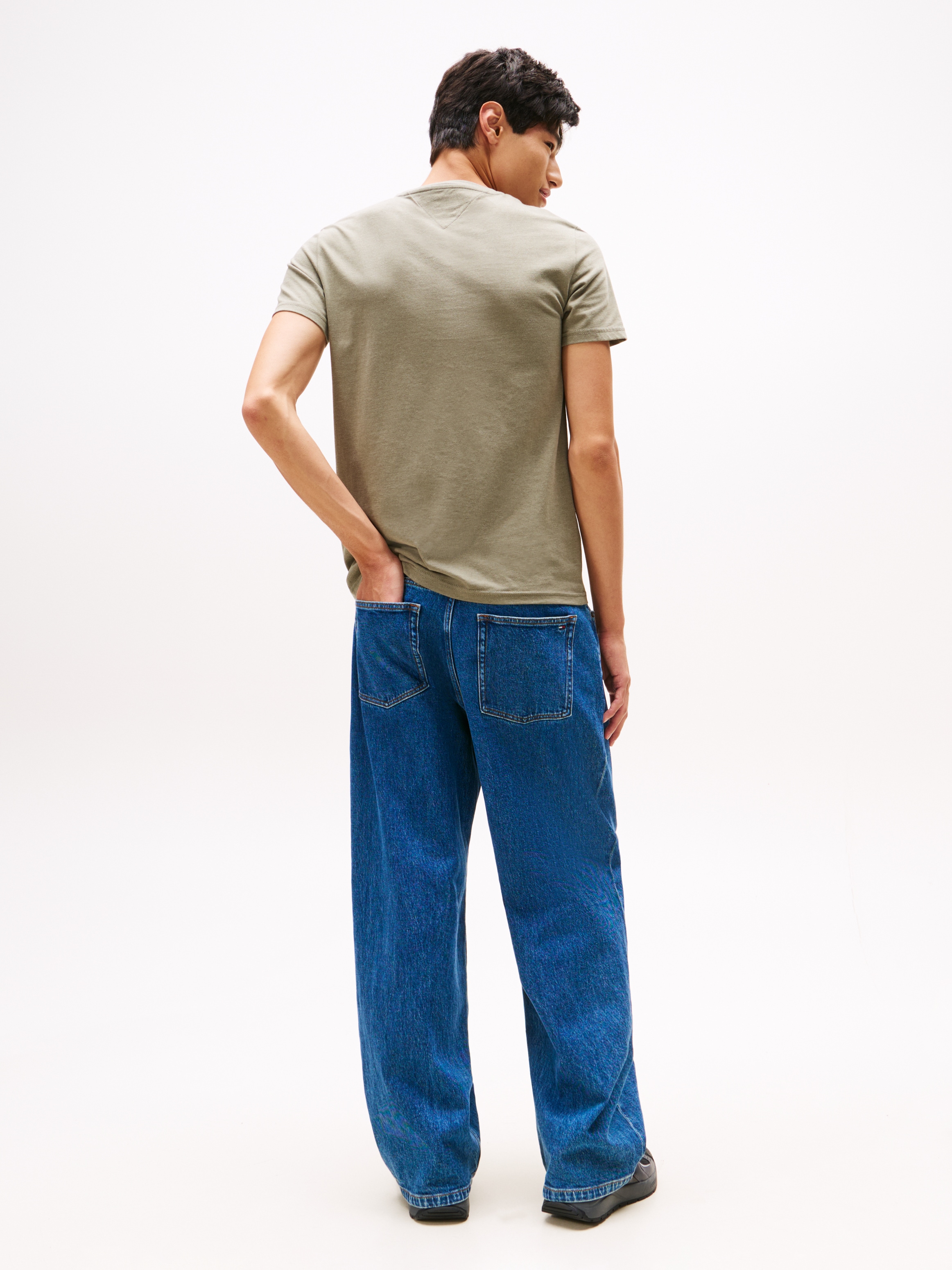Tommy Jeans T-Shirt »TJM XSLIM JASPE HTR TEE EXT«, Mit Rundhalsausschnitt