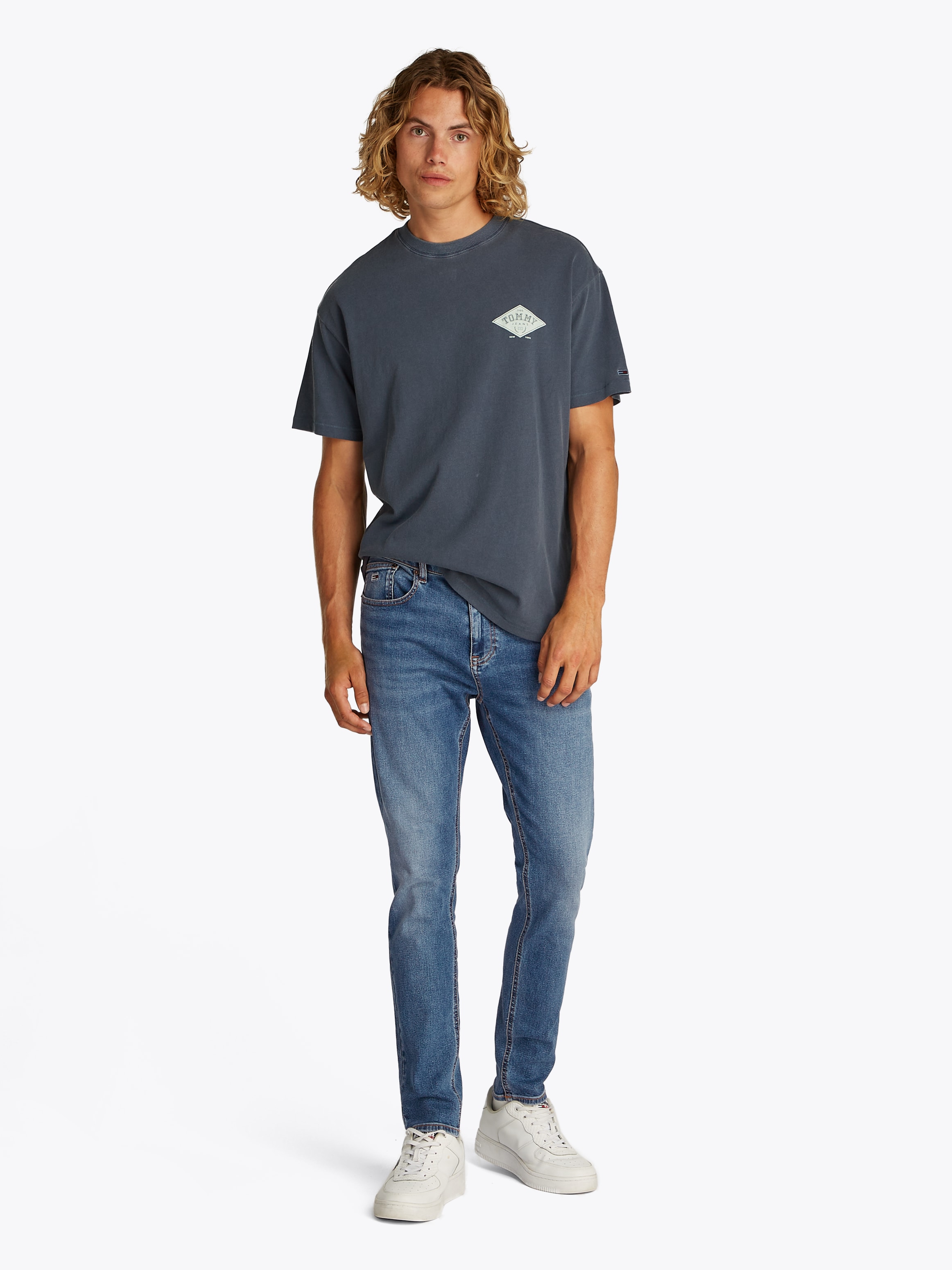Tommy Jeans Slim-fit-Jeans »Austin Slim Tapered«, Mit Gürtelschlaufen