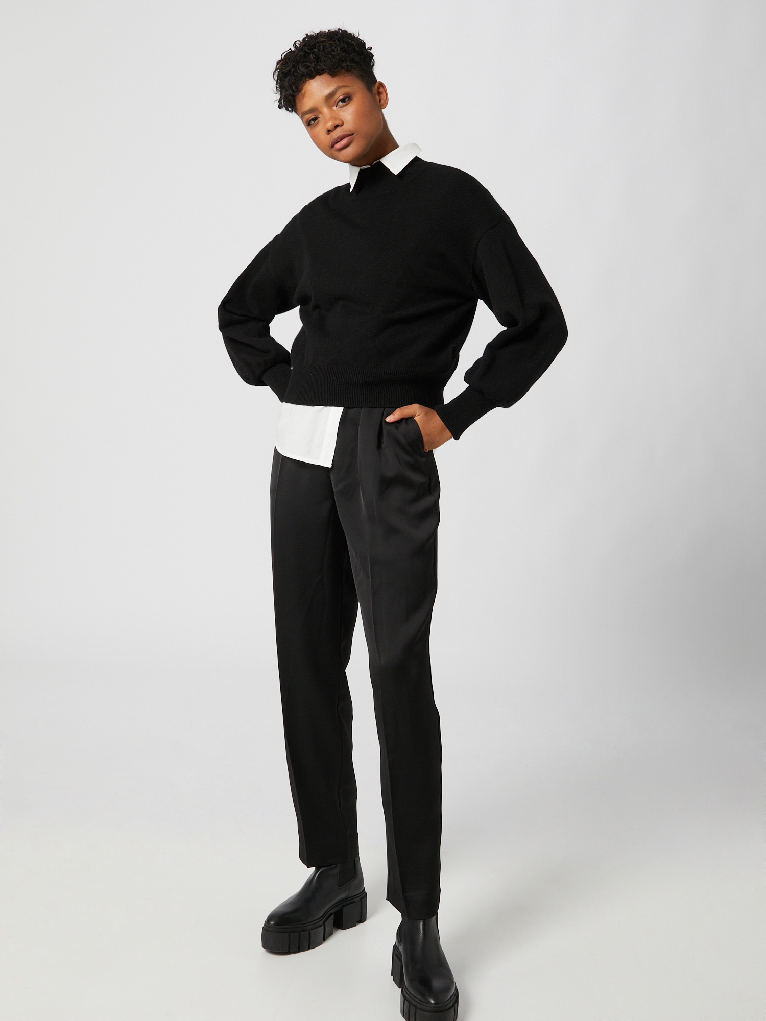 LeGer Strickpullover »Penelope, LeGer by Lena Gercke«, Regular fit mit Rundhalsausschnitt