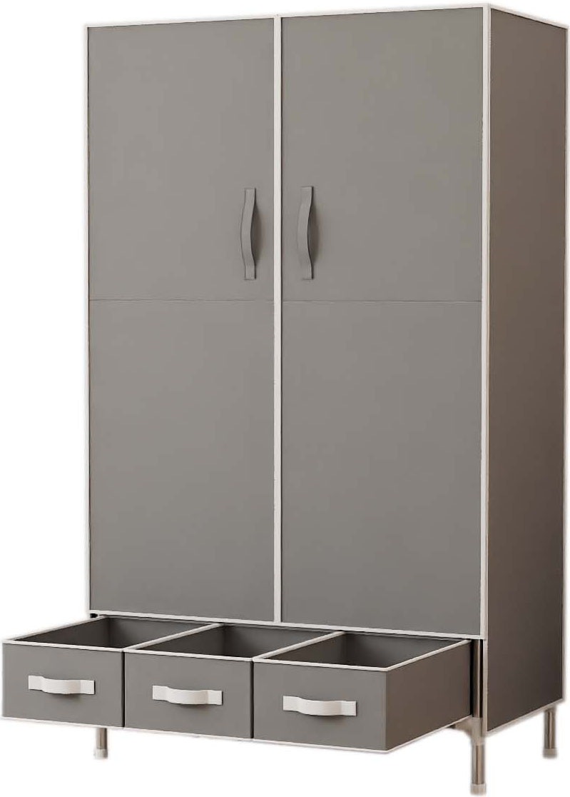 INOSIGN Kleiderschrank »Stockholm Stoffkleiderschrank Bestseller in diversen Ausführungen« Stabiler Schrank mit Türen und Schubladen in vielen Breiten, Schlafzimmer Garderobe Schrank Stoffkleiderschrank mit viel Stauraum