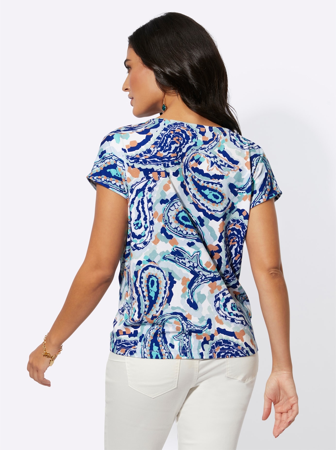 creation L Print-Shirt »Lyocell-Shirt«, (1 tlg.)