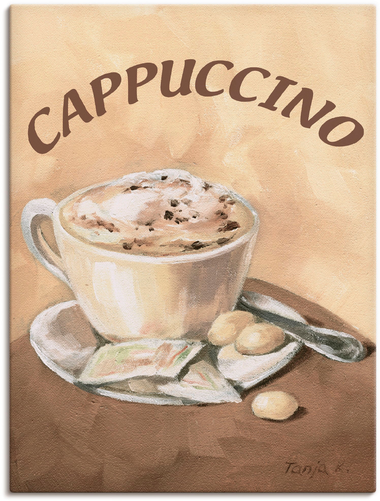 Artland Wandbild (1 St.), online in Cappuccino«, als Grössen »Tasse Jelmoli-Versand shoppen versch. oder Alubild, Poster Wandaufkleber Leinwandbild, Getränke, 