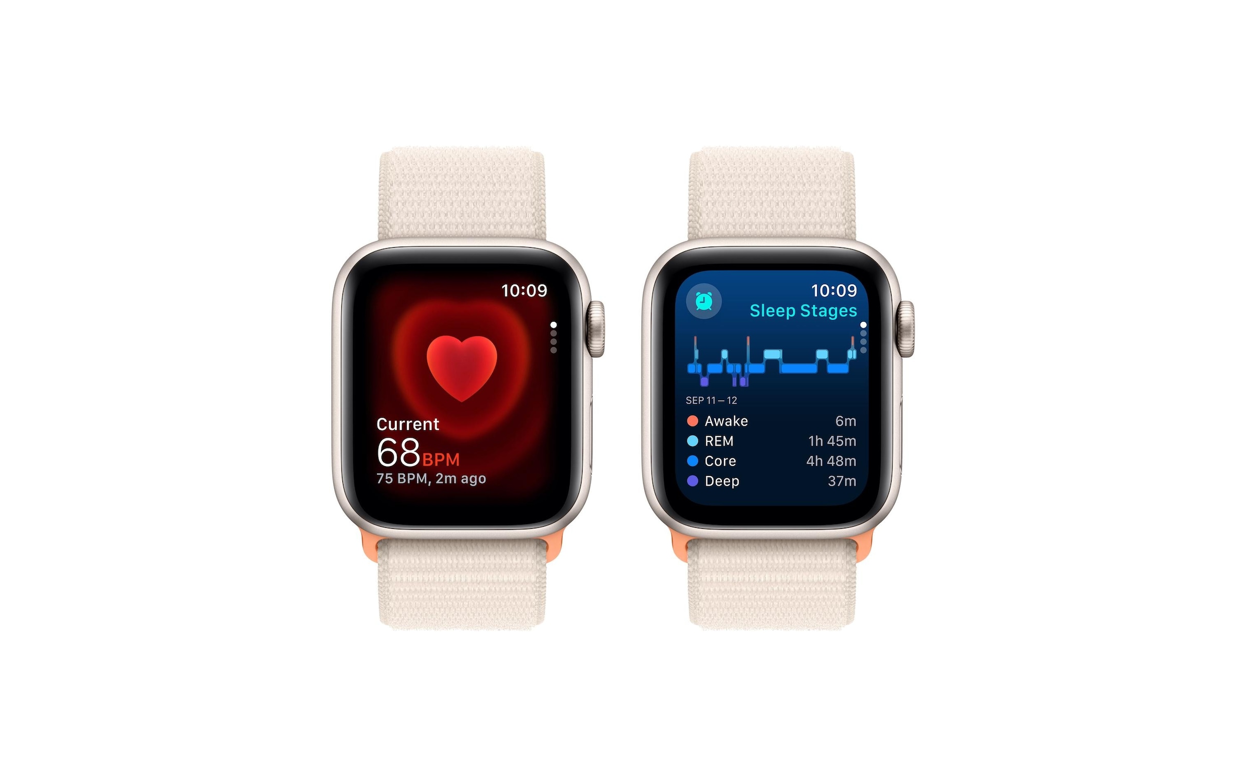 Apple Smartwatch »SE GPS, Aluminum mit Sport Loop«