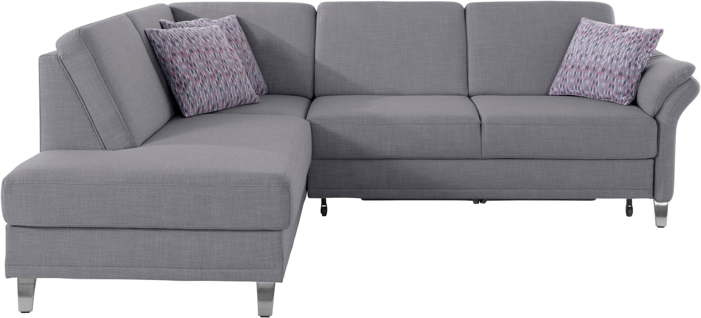 sit&more Ecksofa »Clio L-Form«, wahlweise mit Bettfunktion und Bettkasten, inklusive Federkern