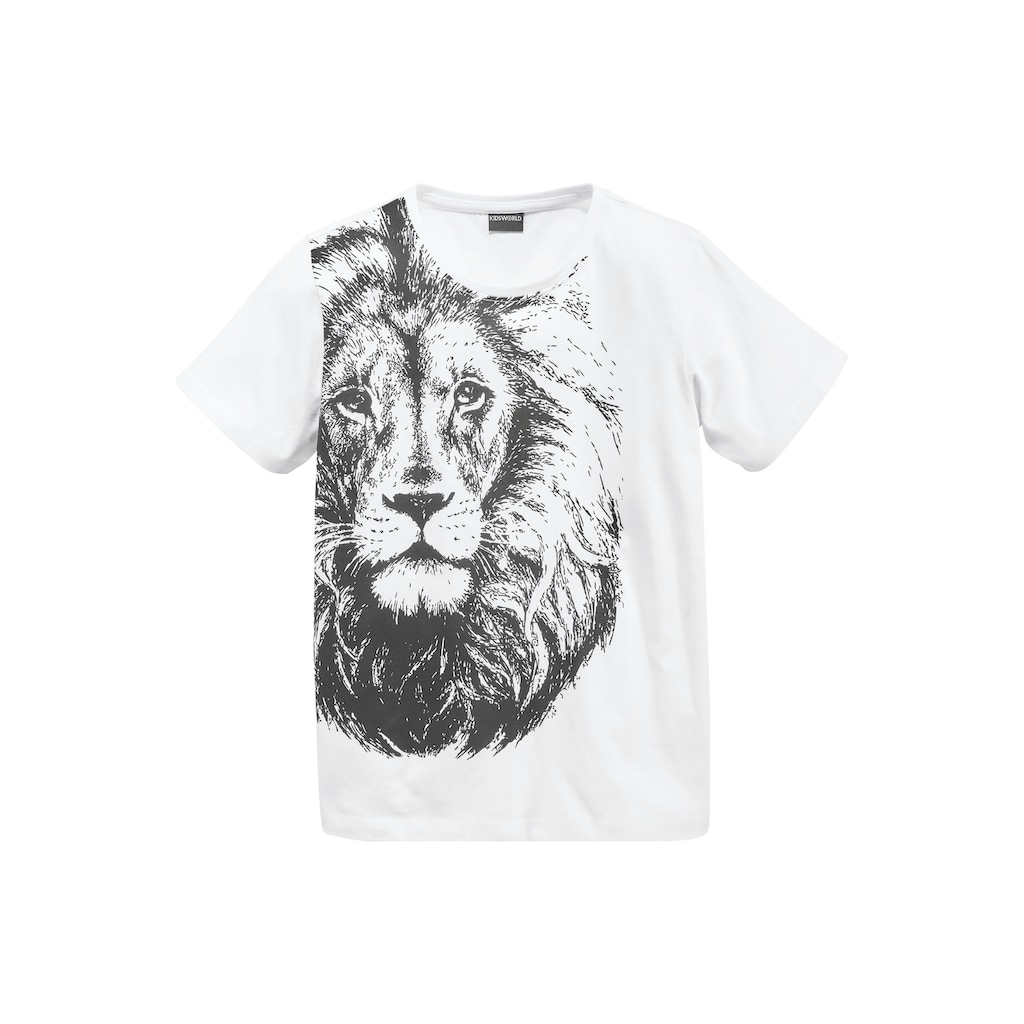 KIDSWORLD T-Shirt »LÖWE«, grosser Tierprint