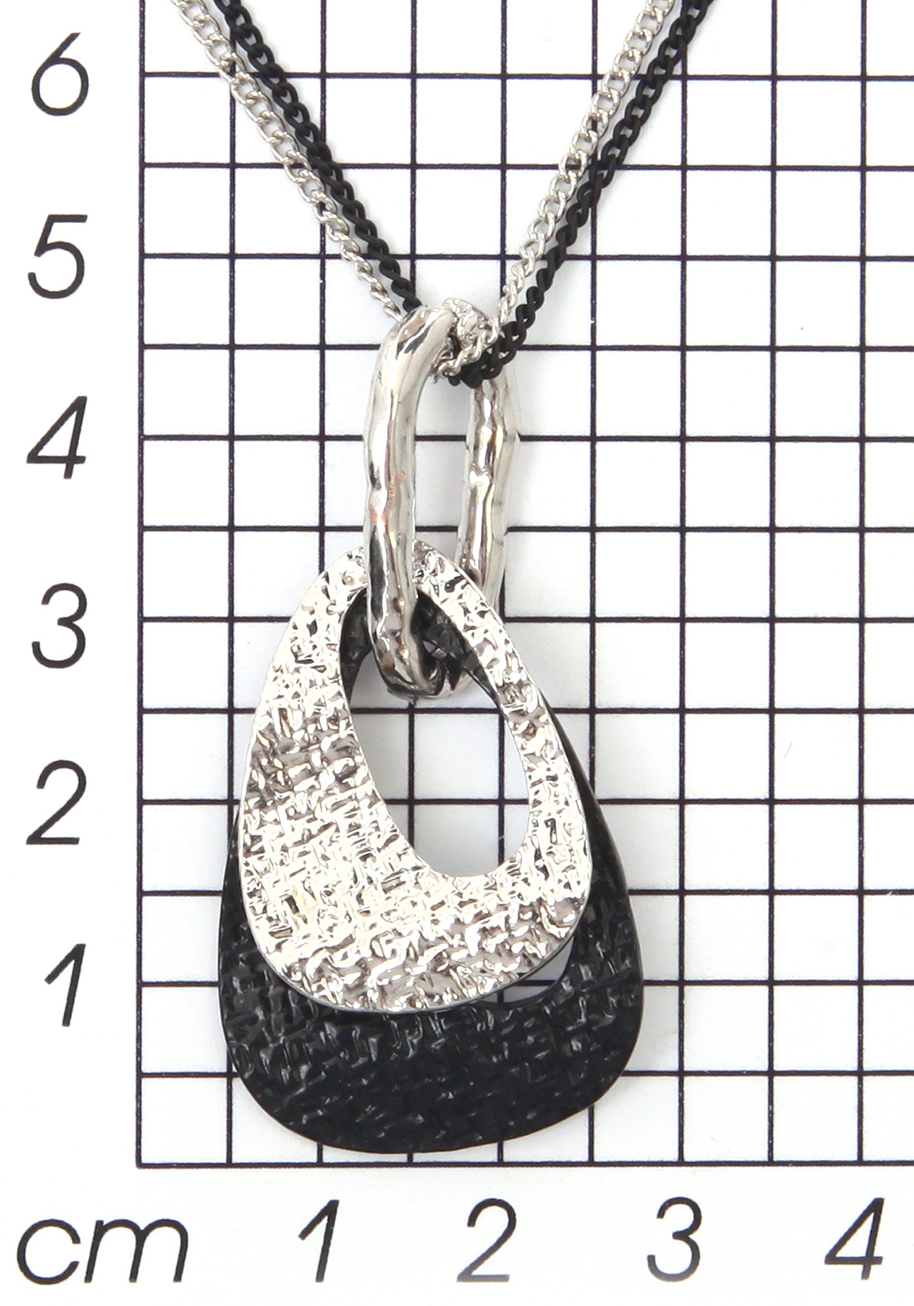 Firetti Lange Kette "Halsschmuck schwarz weiss Optik"