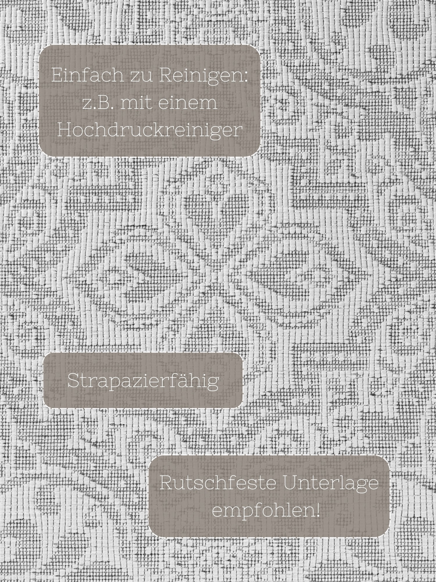 HANSE Home Outdoorteppich »Rosel Wendeteppich«, rechteckig, 5 mm Höhe, In und Outdoor, Flachgewebe, wetterfest, pflegeleicht, robust