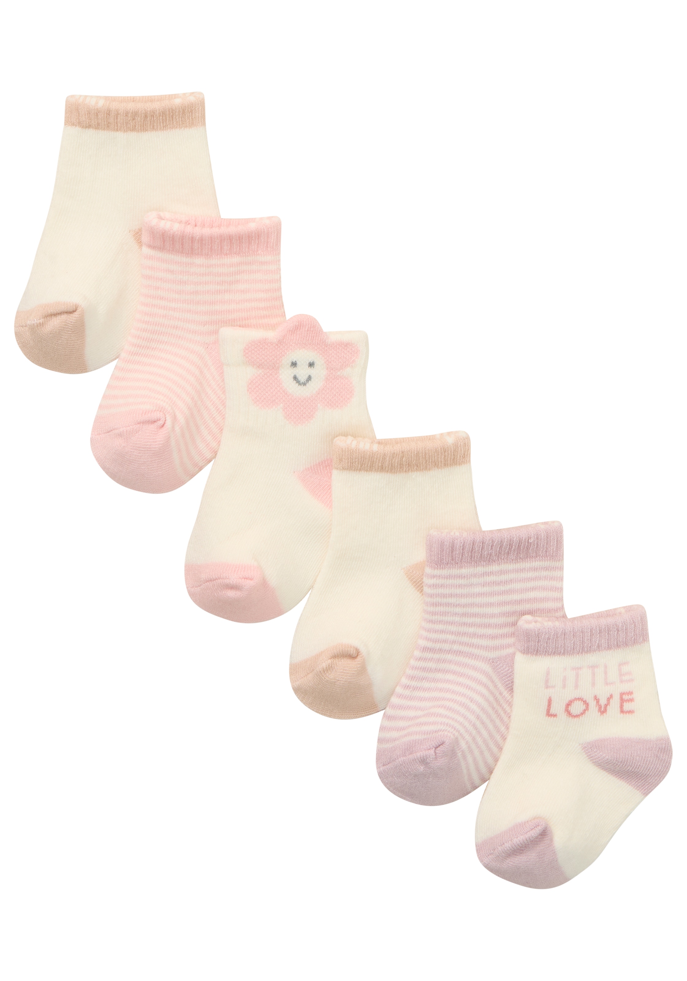 HUGGIES babywear Socken »HGHG 6PK QUARTER SOCK«, (6 Paar), in unterschiedlichen Designs