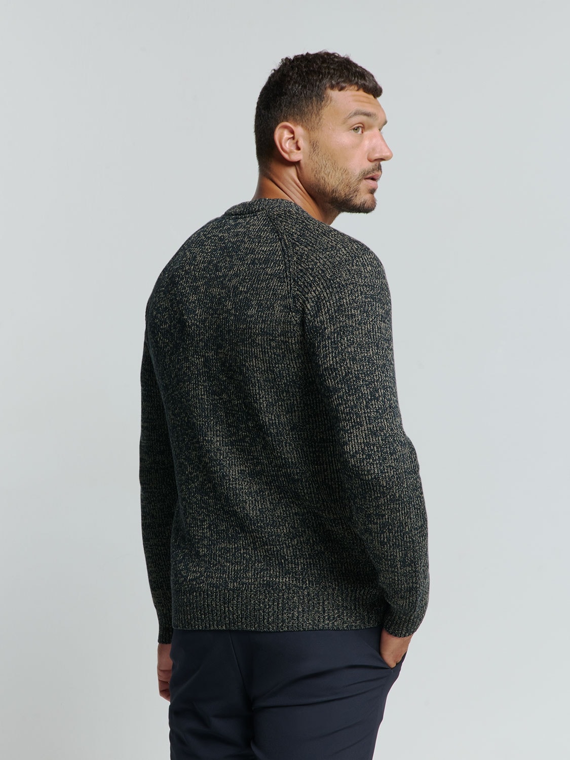 NO EXCESS Strickpullover, in melierter Optik