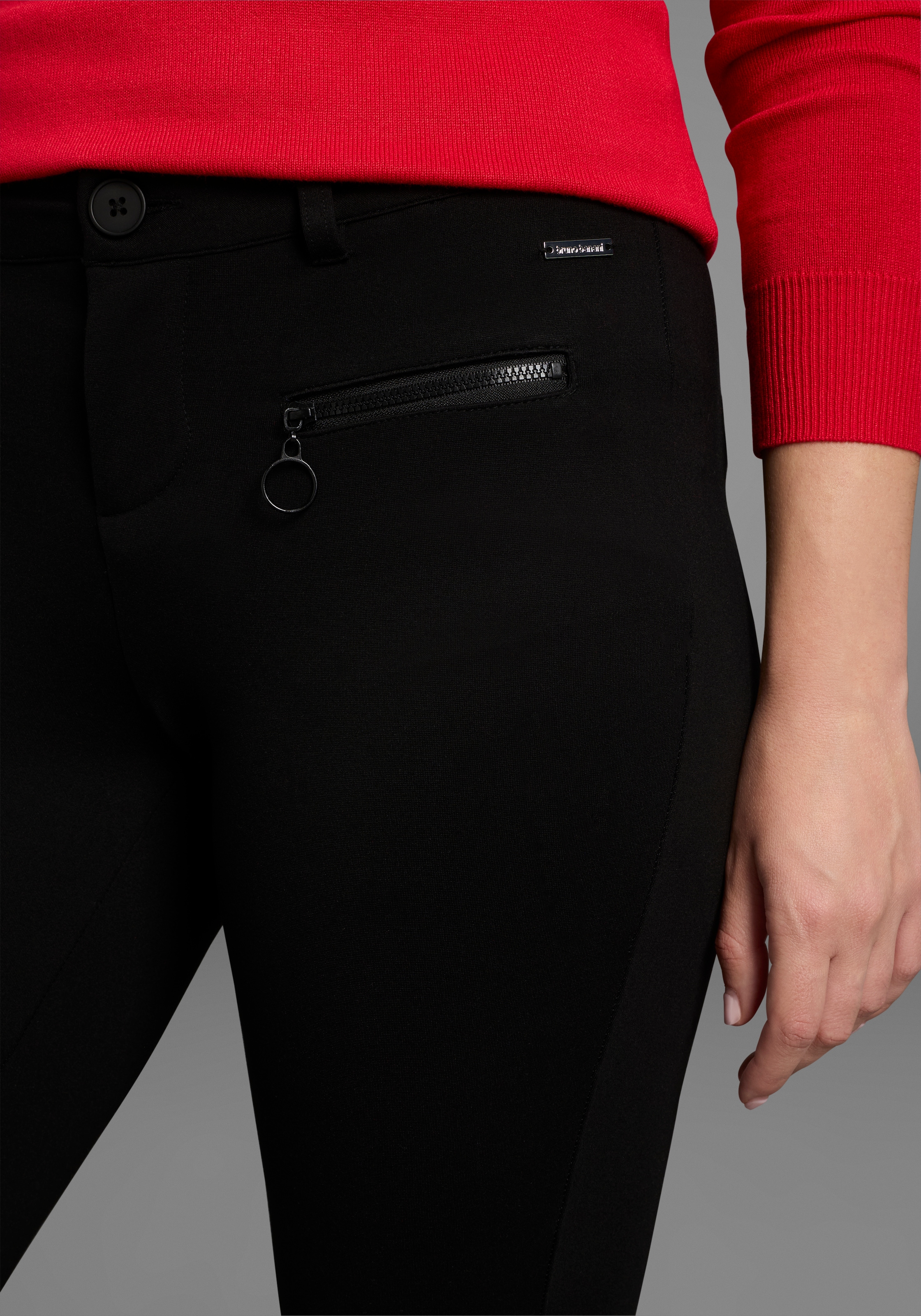Bruno Banani Schlaghose, Reissverschluss-Detail - NEUE KOLLEKTION