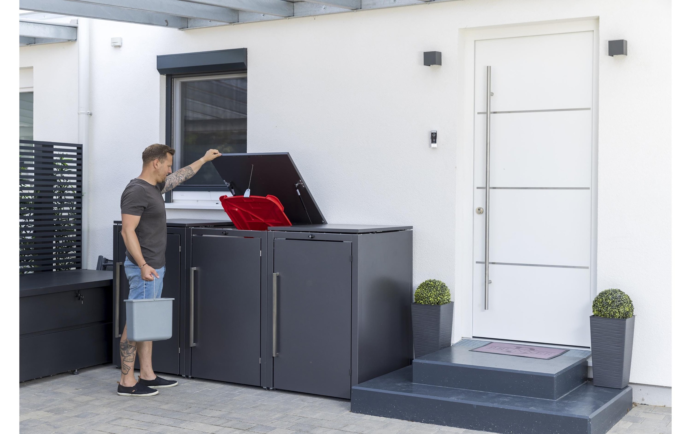 Mülltonnenbox »Guardi 83.5 x 76 x 120 cm, Anthrazit«