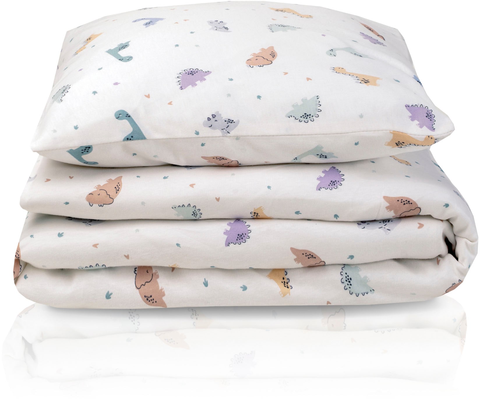 Julius Zöllner Kinderbettwäsche »Baby- und Kinderbettwäsche aus 100% Jersey-Baumwolle«, erhältlich in den Grössen 80x80+35x40cm und 100x135+40x60cm