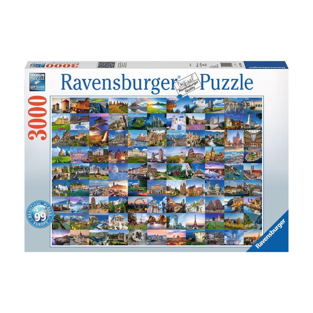 Ravensburger Puzzle »99 Beautiful Places in Europe«