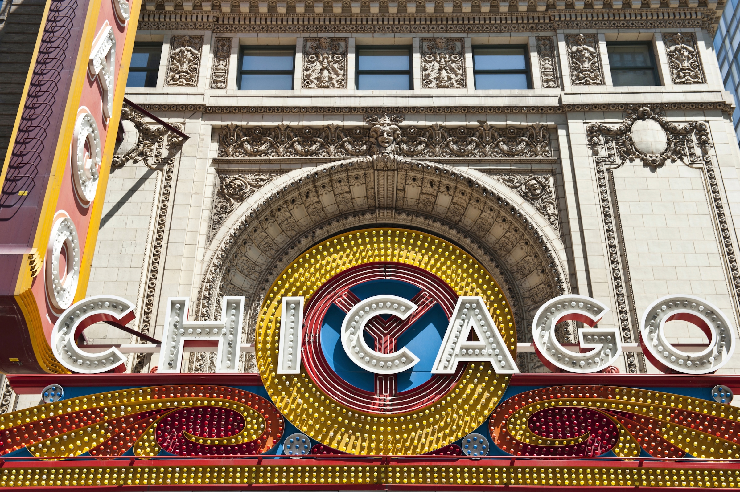 Fototapete »CHICAGO-ALTSTADT NEW YORK LAS VESGAS VINTAGE SCHILD XXL«