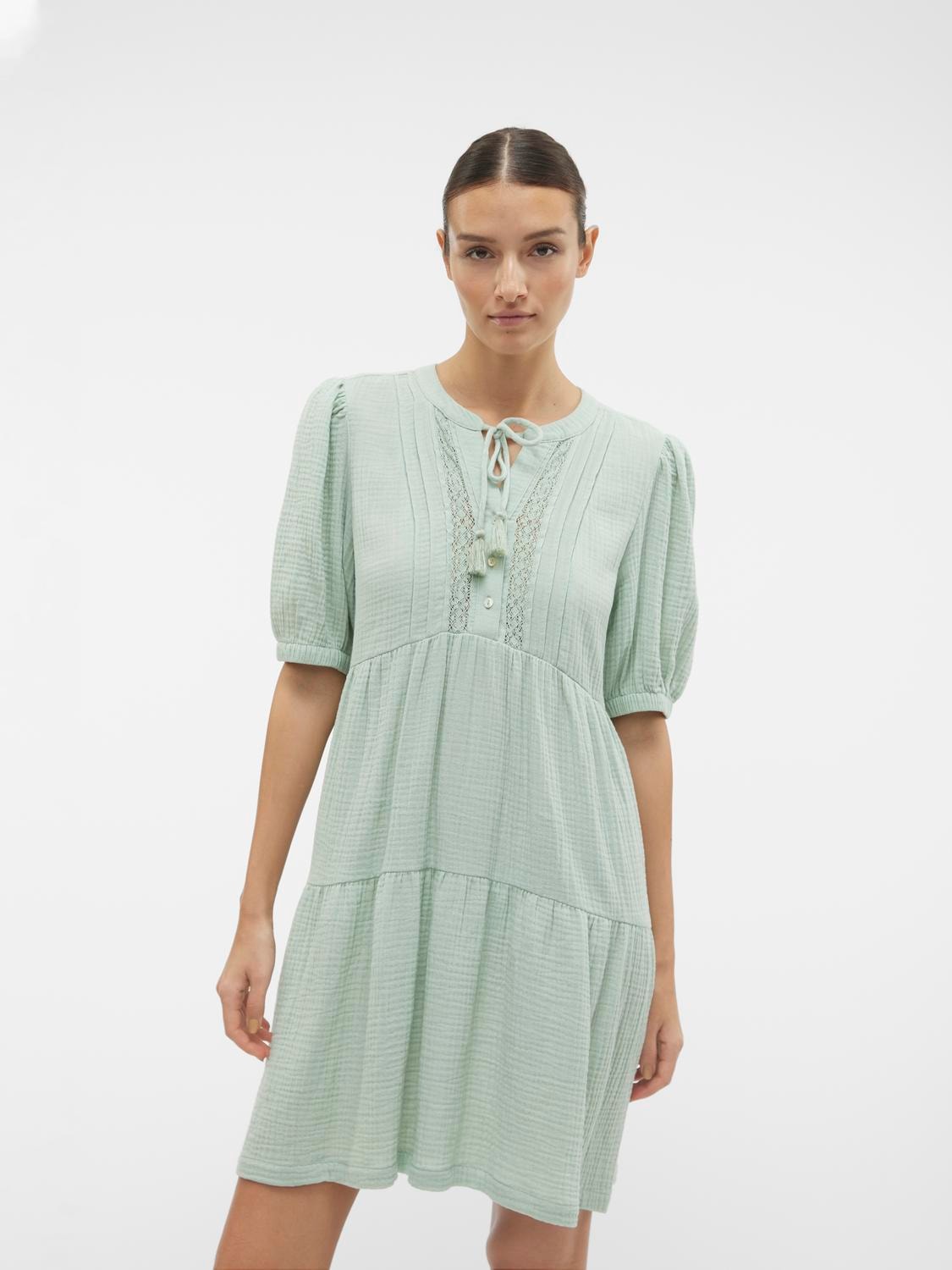 Vero Moda Minikleid »VMNATALI 2/4 LACE SHORT DRESS WVN GA SPE«
