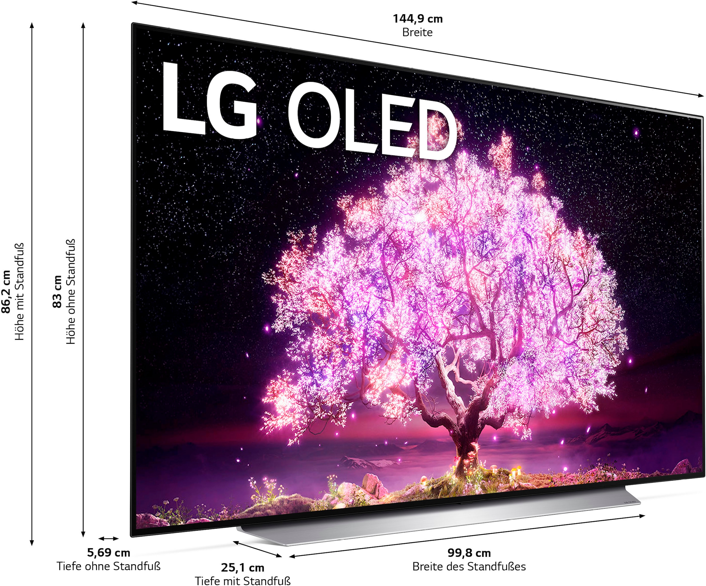 ➥ LG OLED-Fernseher cm/65 Ultra AI-Prozessor,Dolby Jelmoli-Versand OLED,α9 »OLED65C17LB«, Dolby 164 Zoll, & | 4K 4K HD, Gen4 Atmos Vision jetzt Smart-TV, kaufen