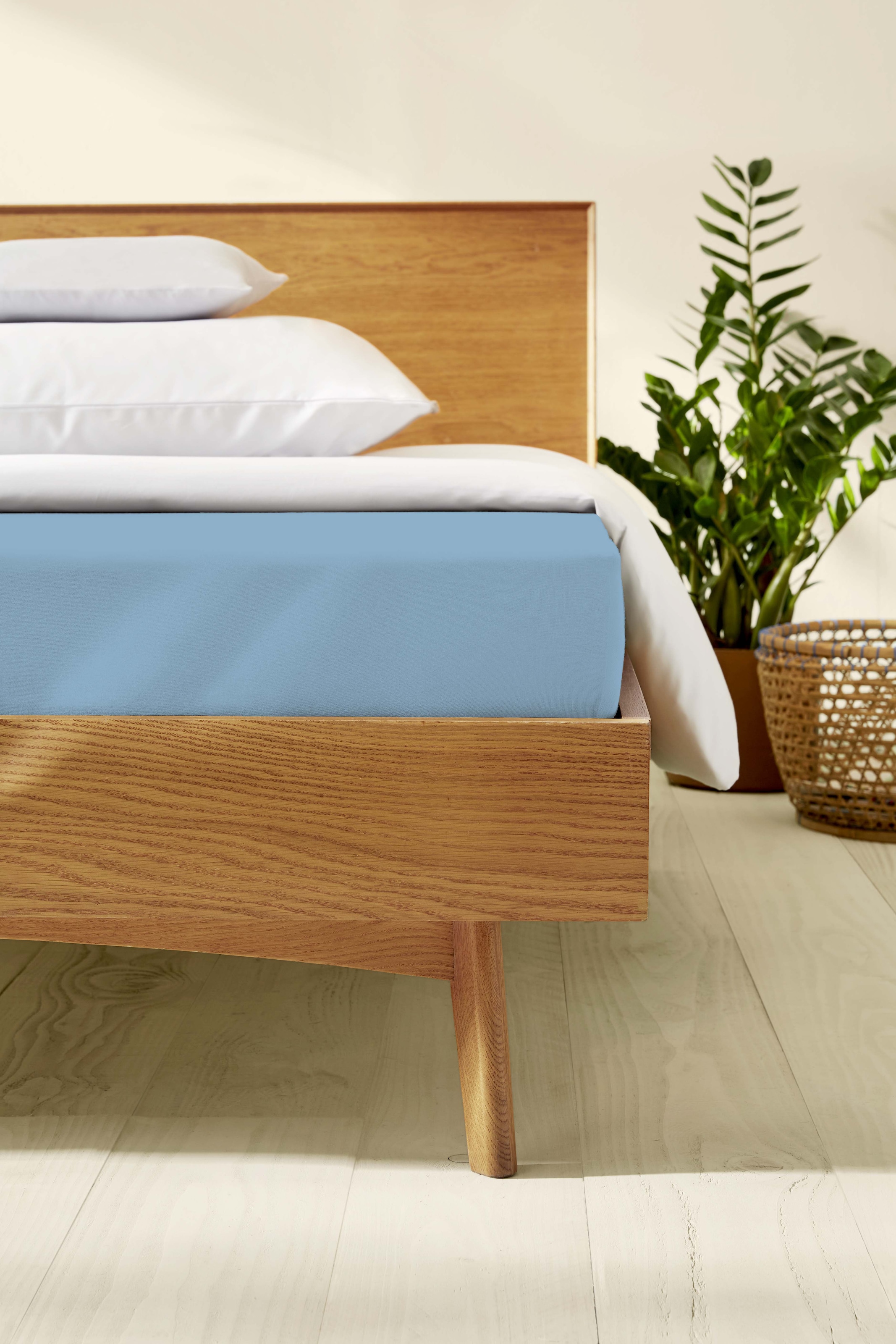 Kaeppel Spannbettlaken »Single Jersey Mako Cotton«, Bettlaken aus 100% Baumwolle