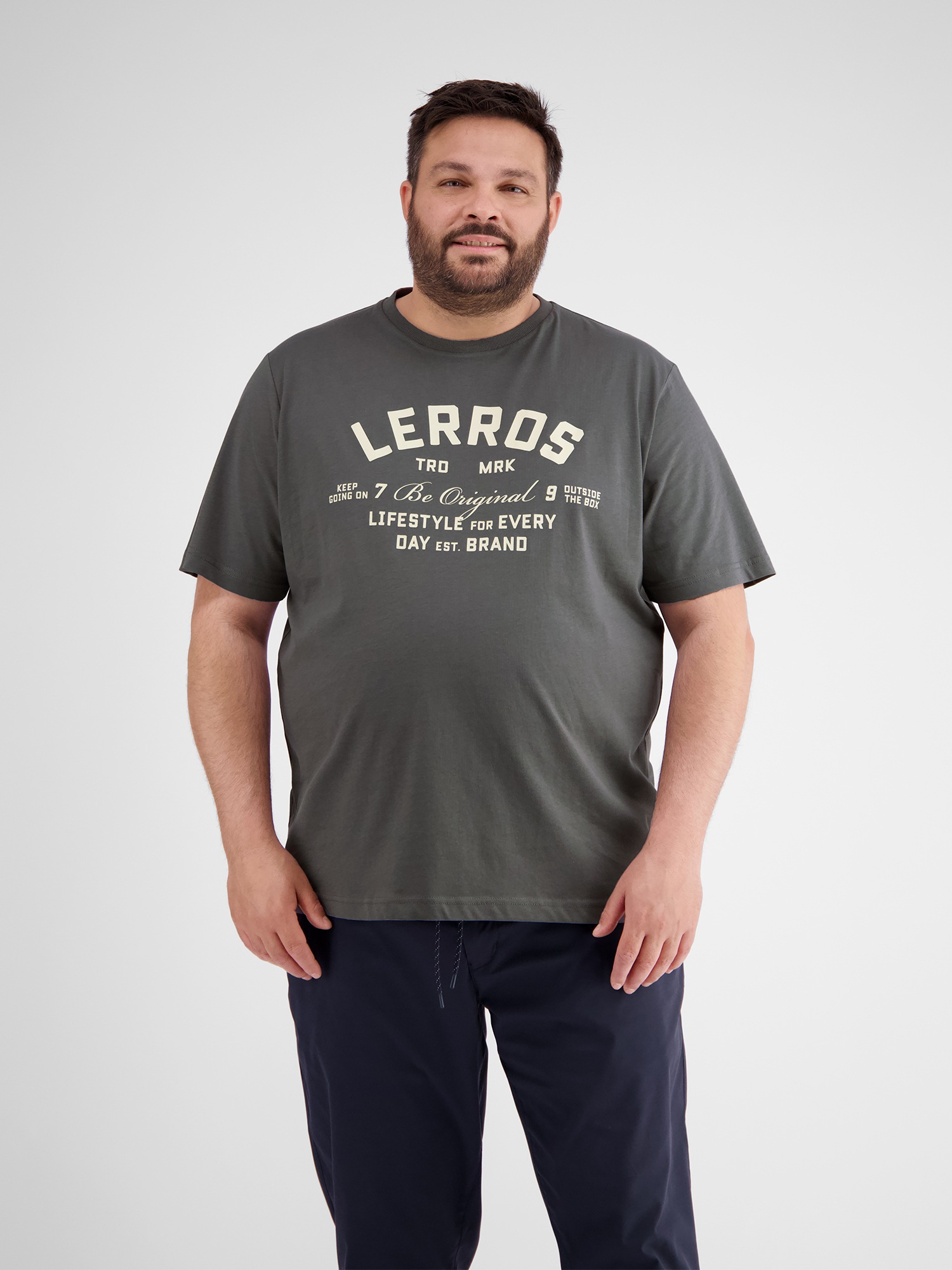 LERROS T-Shirt »LERROS T-Shirt mit Print in Übergrössen«