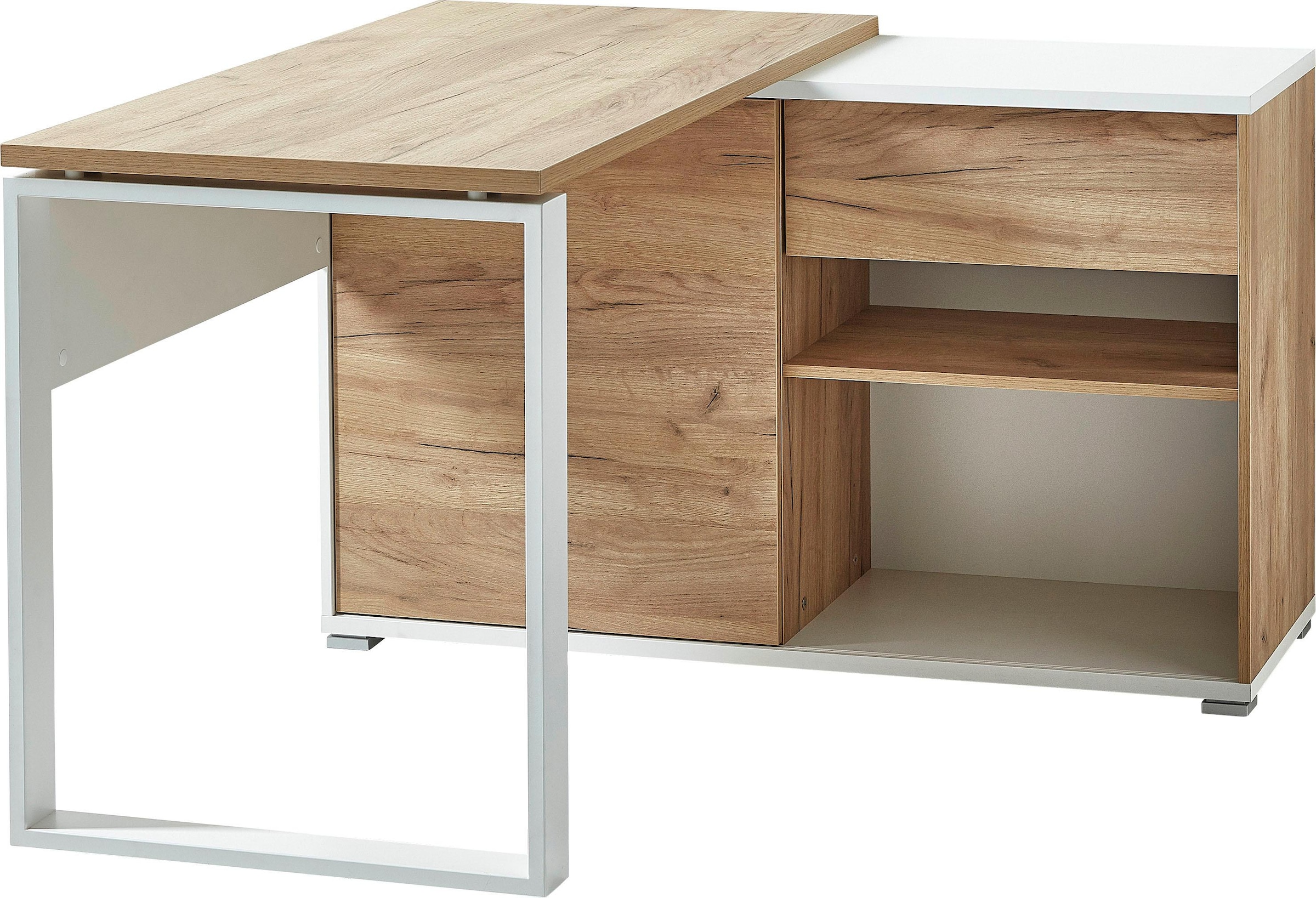 GERMANIA Eckschreibtisch »GW-Lioni«, mit kaufen integriertem | online Sideboard Jelmoli-Versand