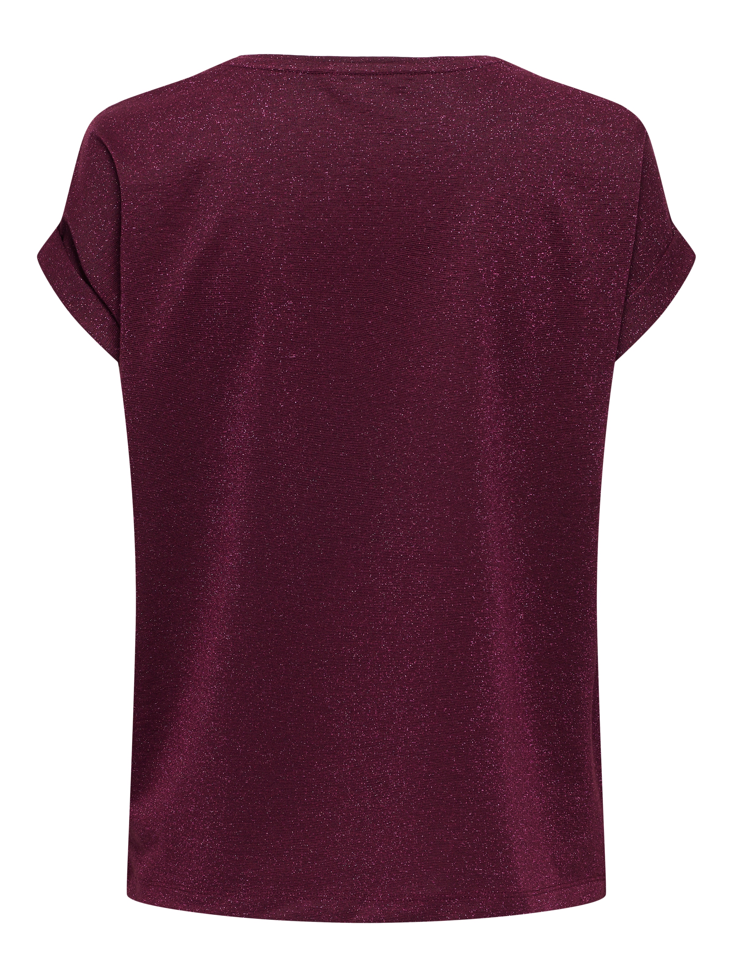 ONLY Kurzarmshirt »ONLMOSTER GLITTER S/S TOP NOOS JRS«, mit Glitzerdetail