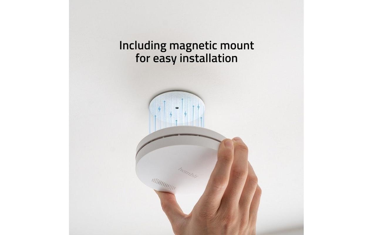 Smart-Home-Steuerelement »hombli Smart Smoke Detector 85 dB Weiss«