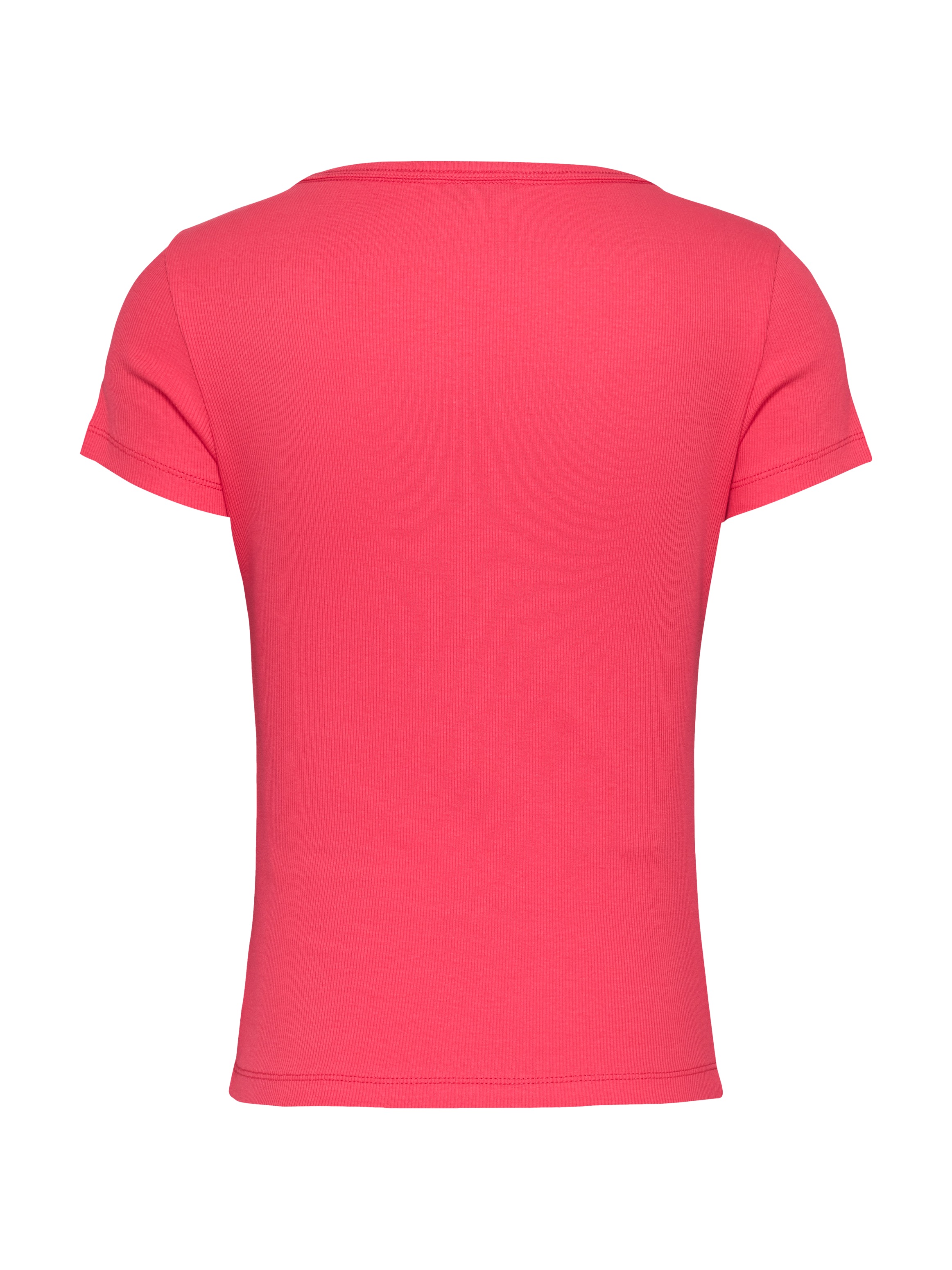 Tommy Jeans T-Shirt »TJW SLIM ESSENTIAL RIB V SS«, mit Logostickerei