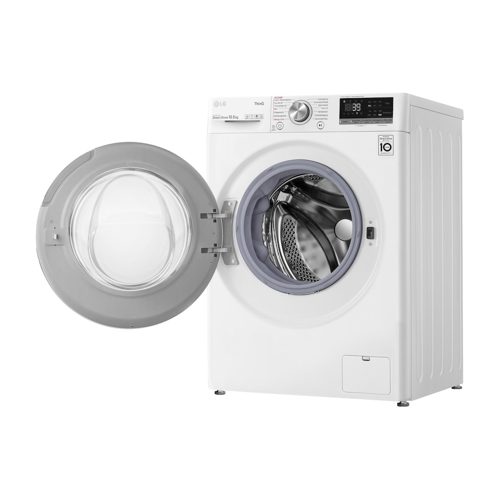 LG Waschmaschine »F4WV710P1E, Links«, F4WV710P1E, Links, 10,5 kg, 1400 U/min