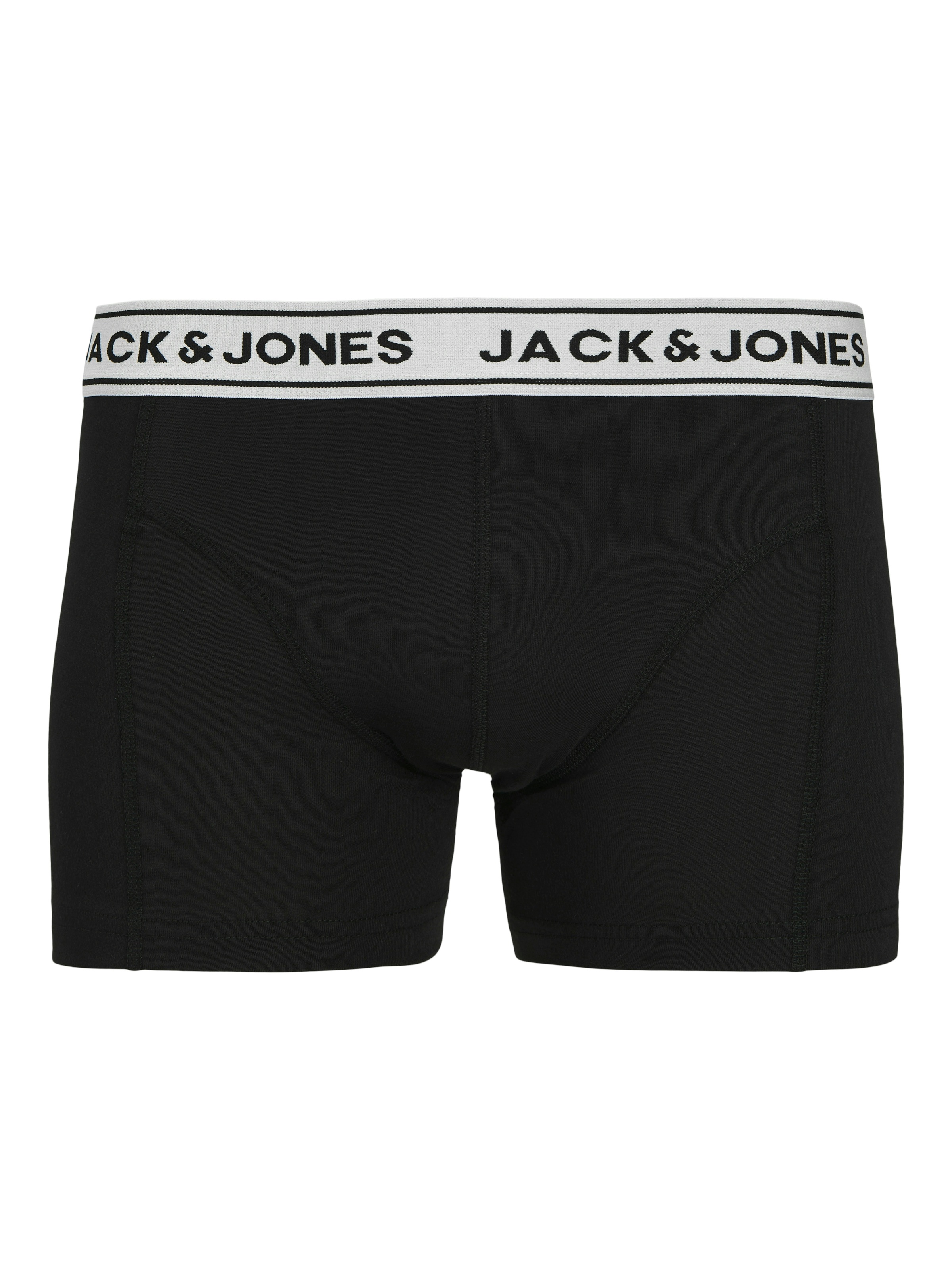 Jack & Jones Trunk »JACCRISP im 6er Pack mit Logobund und Stretchkomfort«, (Packung, 6 St.), unifarben mit Farbeinsatz, modisch, eng anliegend, Baumwollmischung
