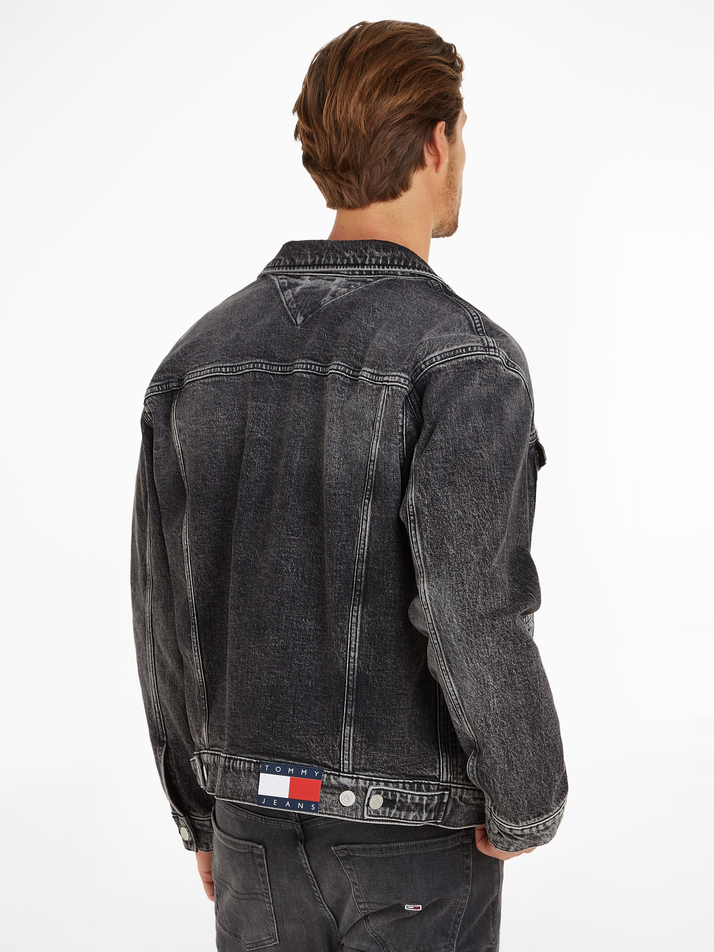 Tommy Jeans Jeansjacke »ISAAC DENIM TRUCKER CH6187«, mit Logoprägung