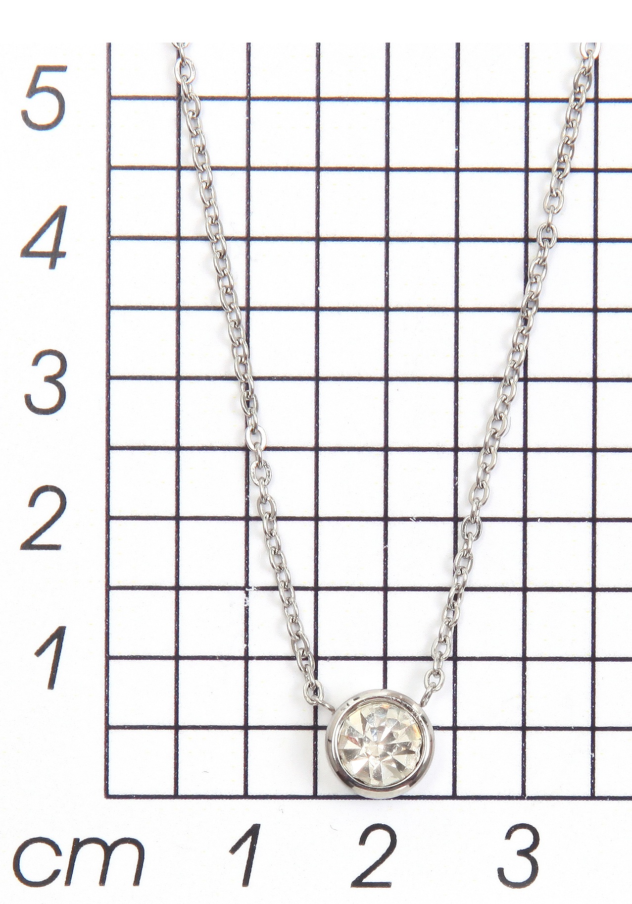 Firetti Kette mit Anhänger "dezent, schlicht, klassisch, rund" mit Glasstein