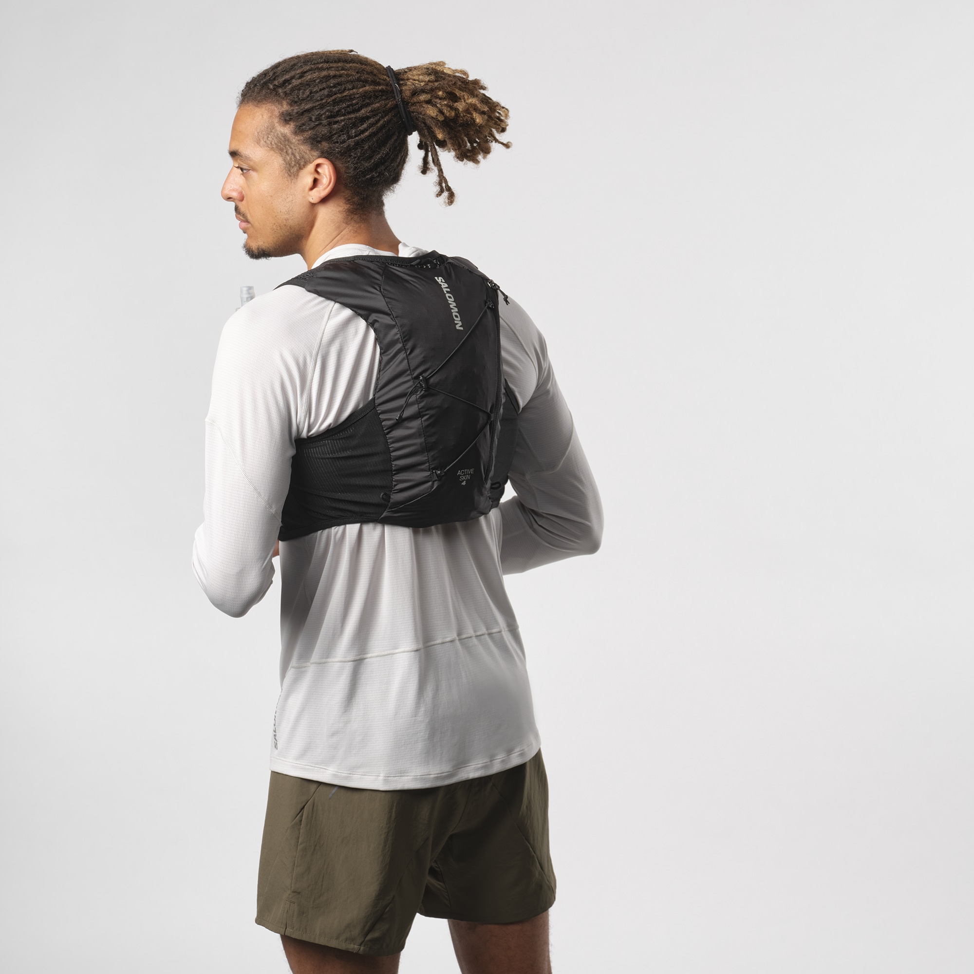 Salomon Trinkrucksack »ACTIVE SKIN 4«, Rucksack / Laufweste inkl. Soft-Flask