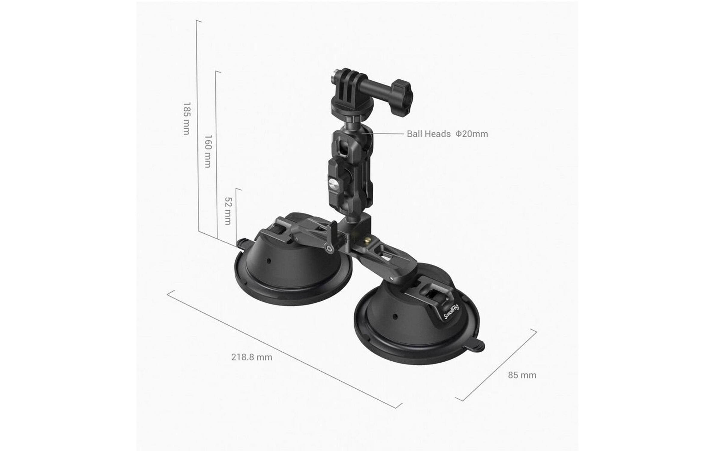 Halterung »Smallrig Port. Dual Suction Cam Mount SC-2K«