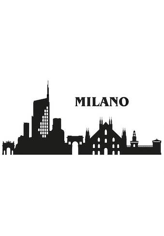 Wandtattoo »XXL Stadt Skyline Milano 120cm«, (1 St.)