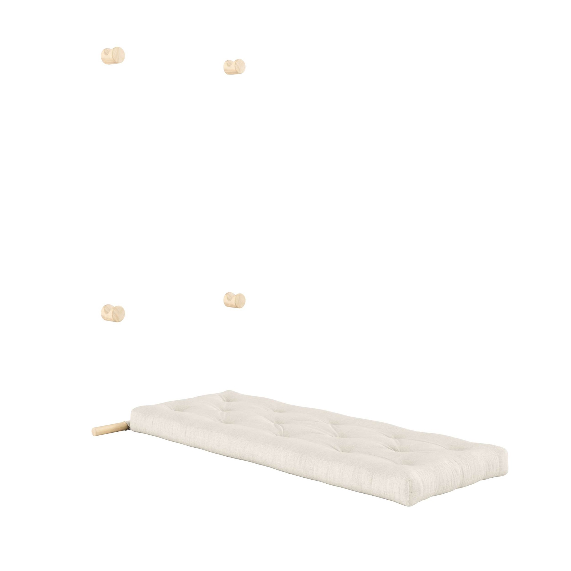 Karup Design Schlafsofa »Hooked Sofa Bed / Sleeper Chair – Sitz- oder Schlafplatz, platzsparend«, Futonmatratze inkl. Halterungsset aus FSC®-zertifiziertem Massivholz