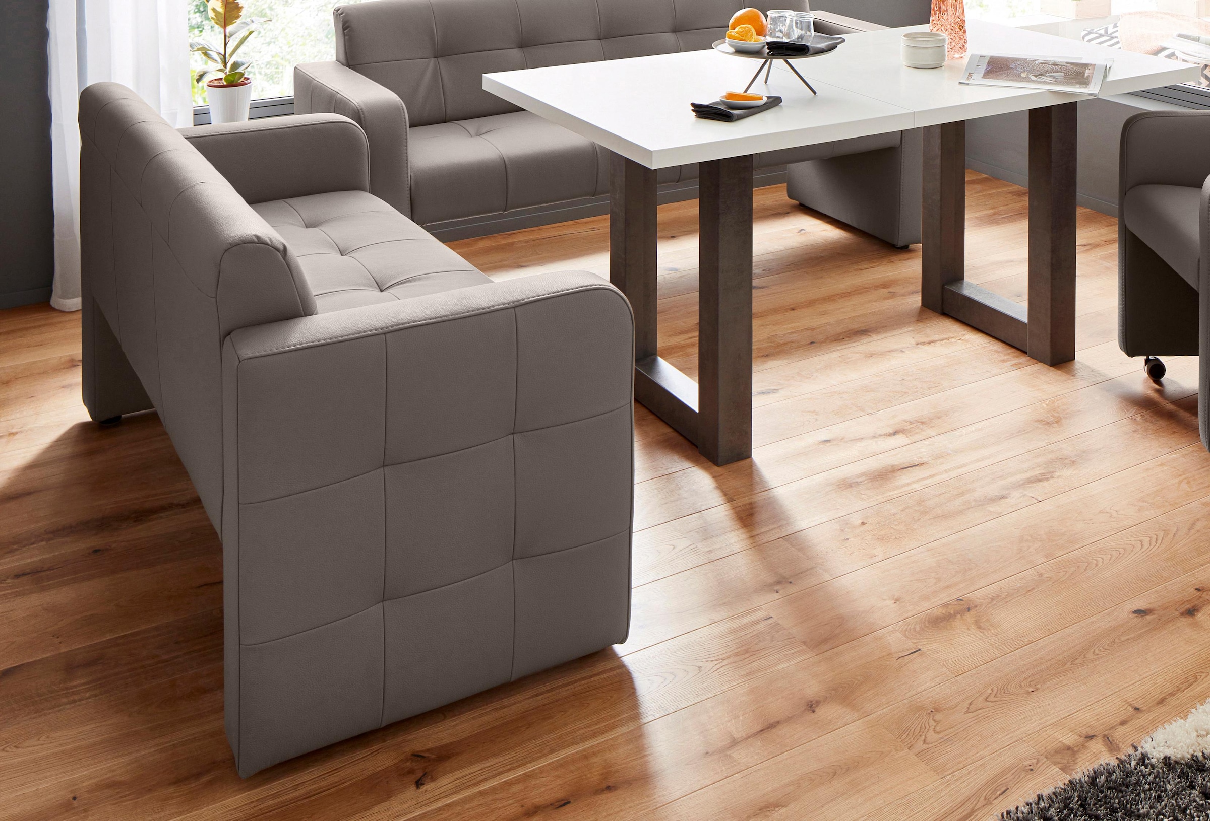 exxpo - sofa fashion Polsterbank »Barista Küchensofa, Sitzhöhe 49cm, kompakte Stellmasse«, Frei im Raum stellbar