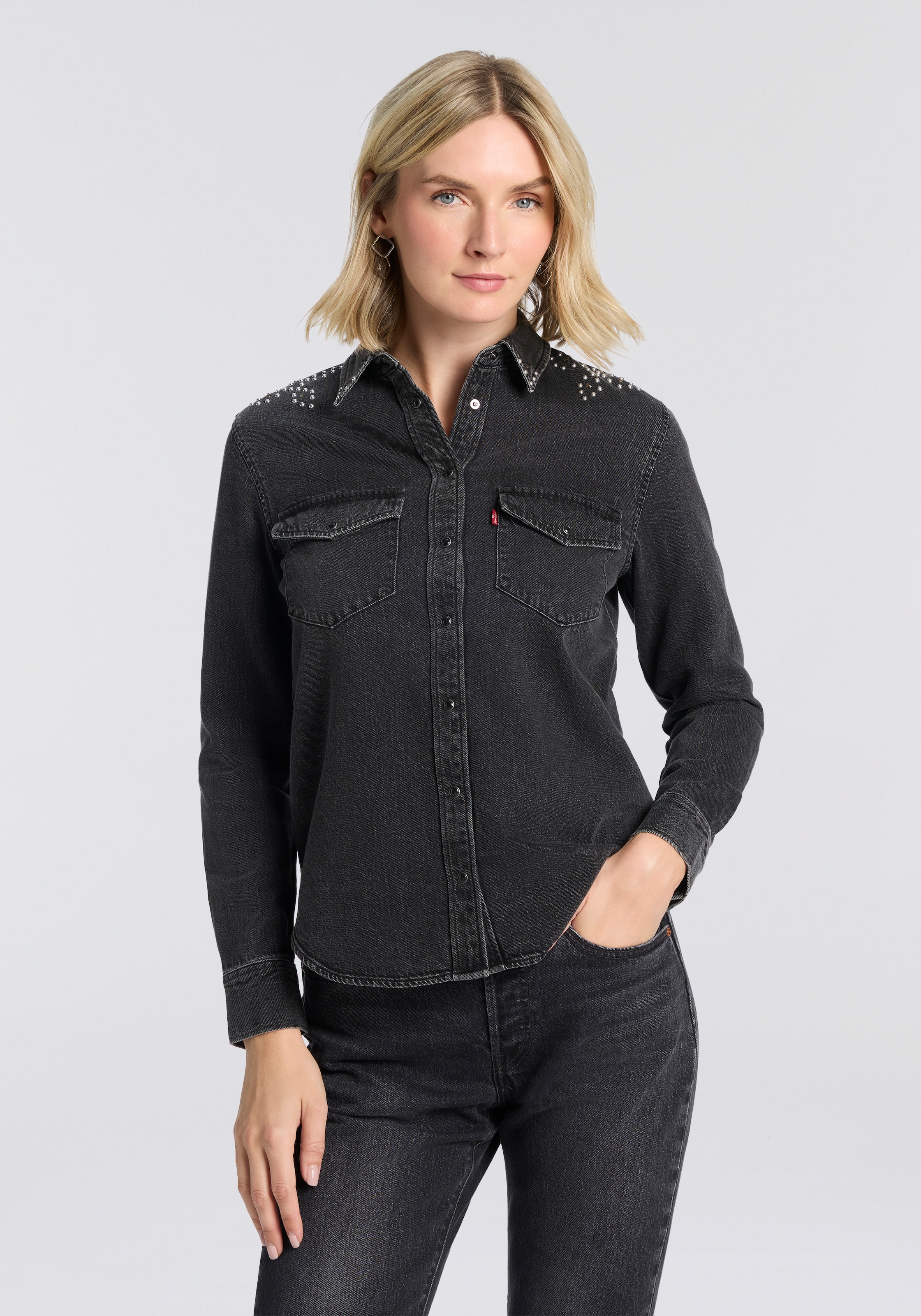 Levi's® Jeansbluse »ESSENTIAL WESTERN« mit Brusttaschen mit Druckknöpfen