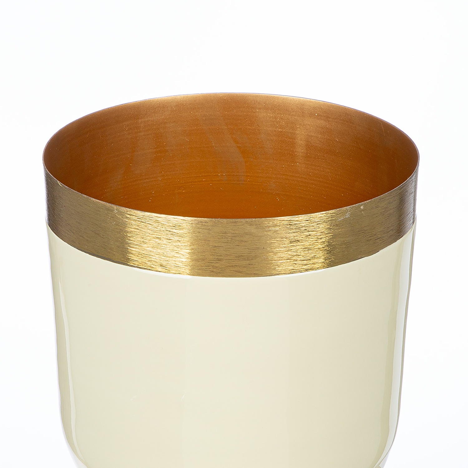 GILDE Tischvase »Vase Roro mit Goldfarbenrand«, (1 St.)