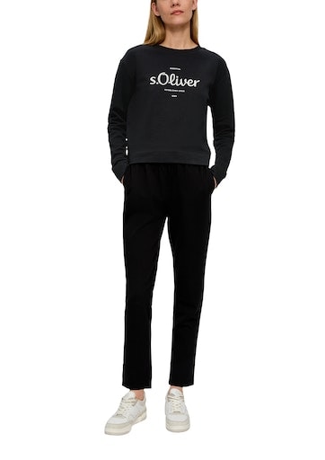 vorne Sweatshirt, online dem Logonamen | kaufen s.Oliver mit Jelmoli-Versand