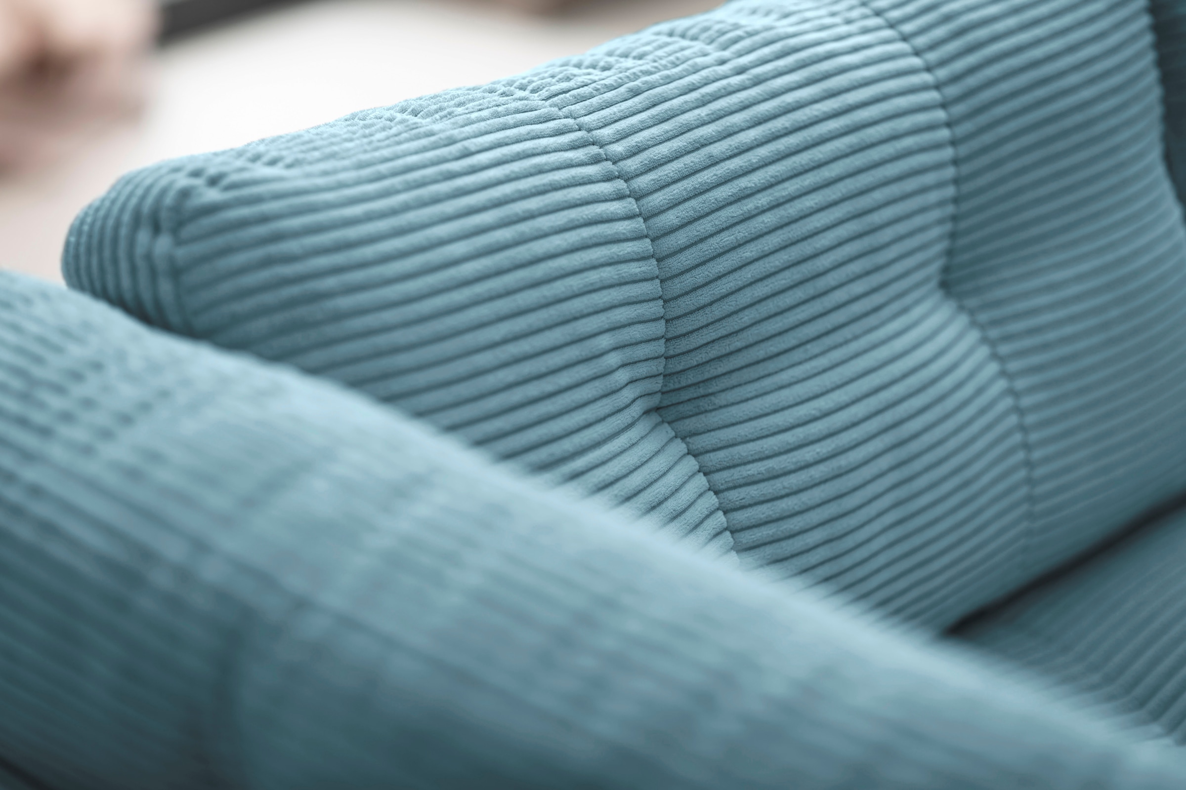 Trends by HG Wohnlandschaft »Landau U-Form«, in Cord-Stoff mit Metallfuss
