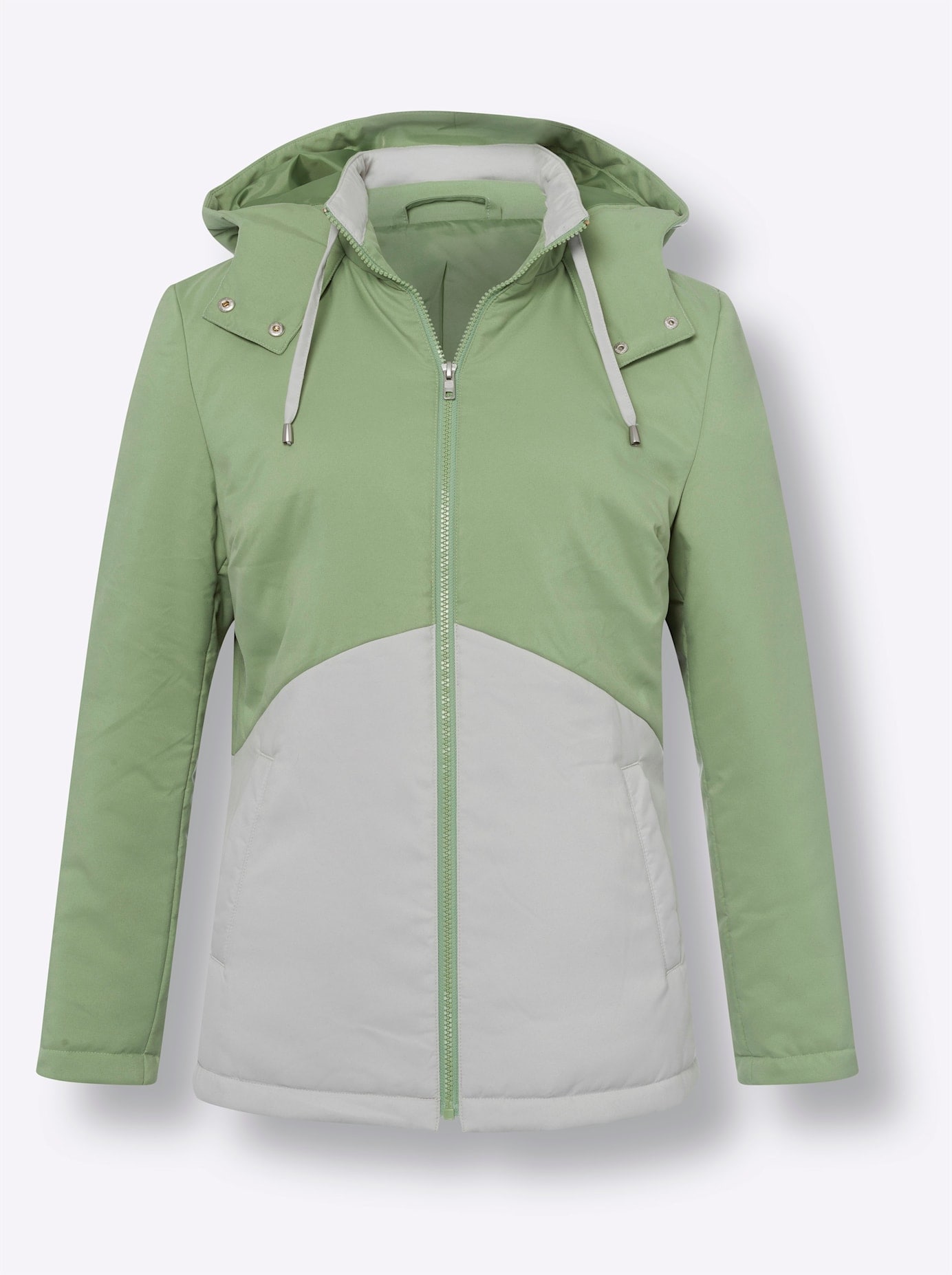 Classic Basics Langjacke, mit Kapuze