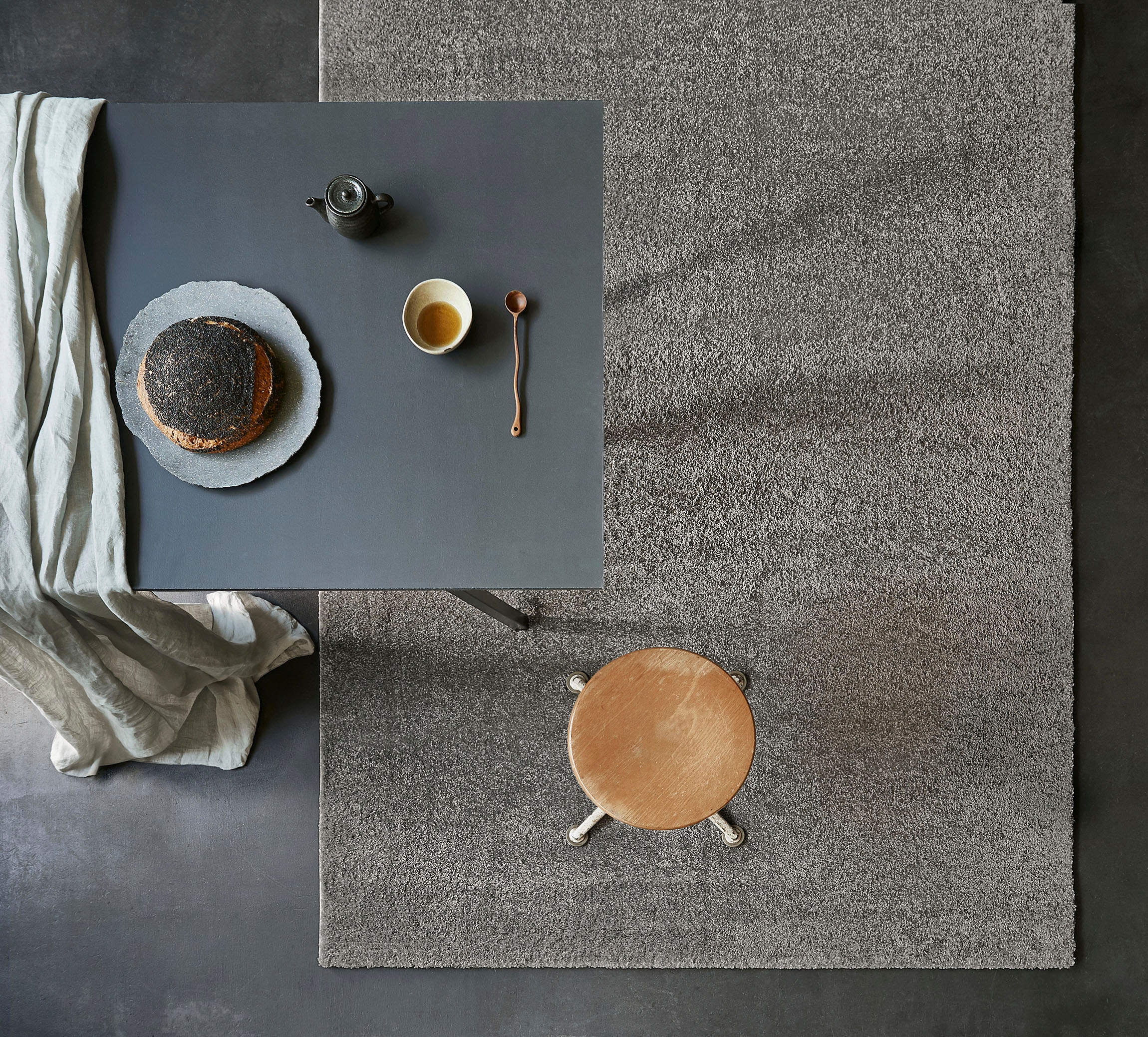 Wecon home Basics Teppich »Lotta«, rechteckig, 17 mm Höhe, Kurzflor, Wohnzimmer