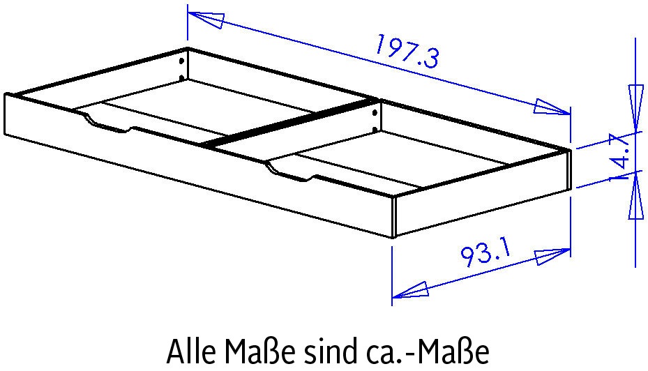 Galipette Bettschubkasten »Sacha«, (1 St.), Kollektion für Kinder von 0 bis 5 Jahre und +