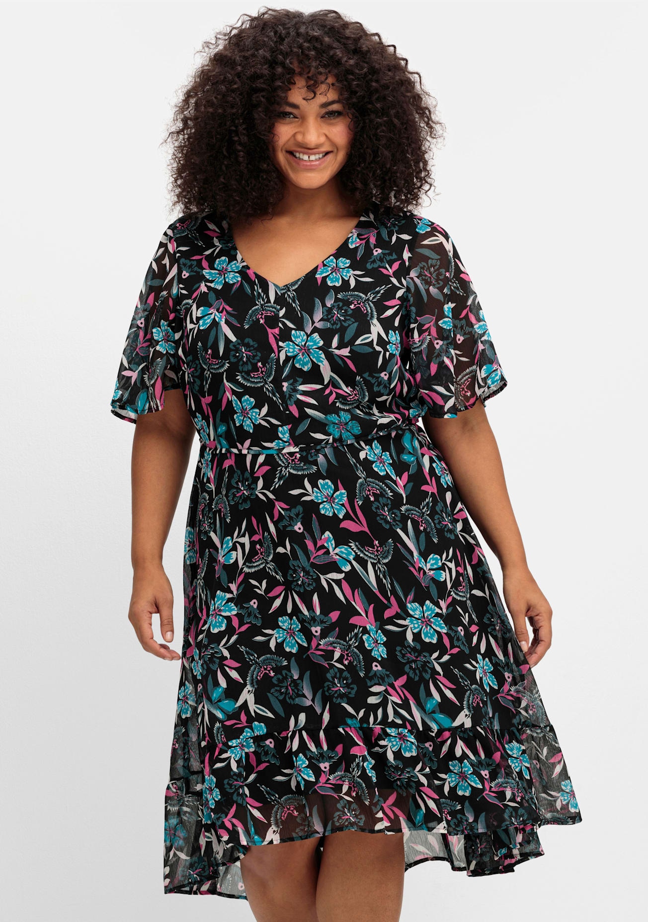 sheego by Joe Browns Chiffonkleid »Chiffonkleid«