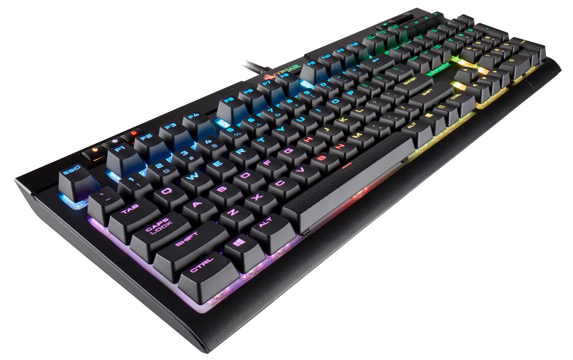 Corsair Gaming-Tastatur »STRAFE RGB MK.2 Cherry MX Silent«, (Ziffernblock)